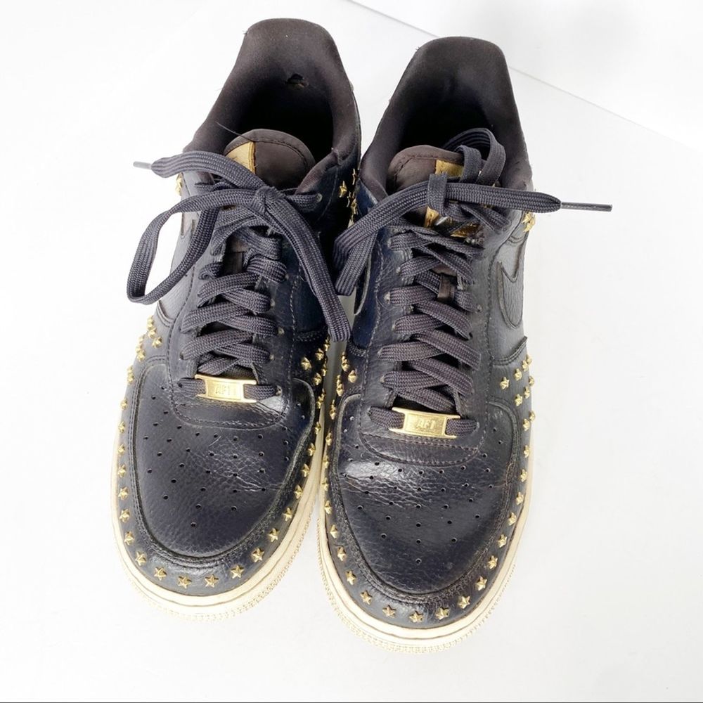 Nike Air Force 1 ‘07 XX Star Studded Oil Grey 9.5 - Picture 6 of 9